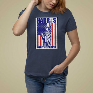 Kamala 2024 T Shirt For Women Harris For The People Liberty American Flag TS11 Navy Print Your Wear