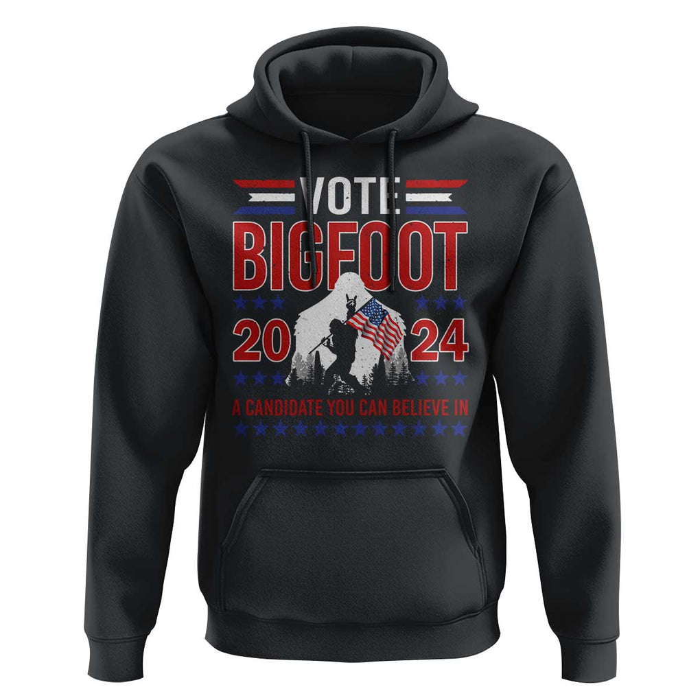 Funny Presidential Election Bigfoot Hoodie Vote Bigfoot A Candidate You Can Believe In 2024 TS11 Black Print Your Wear