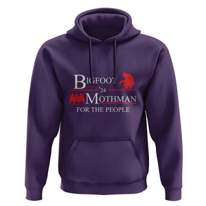 Funny Bigfoot Mothman'24 For The People Hoodie American Flag President Election TS11 Purple Print Your Wear