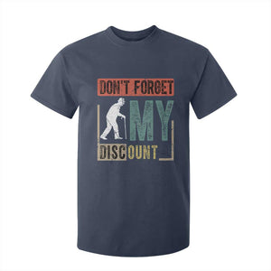 Funny Dont Forget My Discount T Shirt For Kid Old People Gag Retro Sunset TS11 Navy Print Your Wear