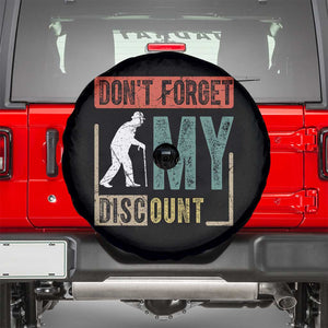 Funny Dont Forget My Discount Spare Tire Cover Old People Gag Retro Sunset TS11 Black Print Your Wear