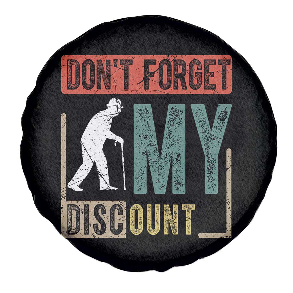 Funny Dont Forget My Discount Spare Tire Cover Old People Gag Retro Sunset TS11 Print Your Wear