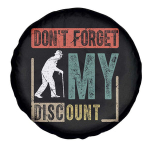 Funny Dont Forget My Discount Spare Tire Cover Old People Gag Retro Sunset TS11 Print Your Wear