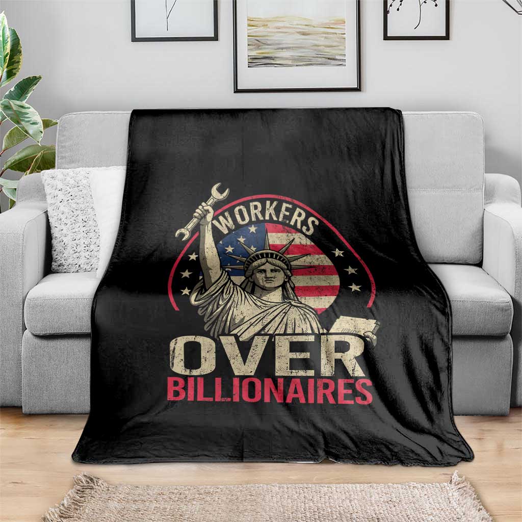 Workers Over Billionaires Throw Blanket Social Justice Statue Of Liberty TS11 Print Your Wear