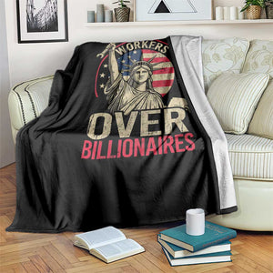 Workers Over Billionaires Throw Blanket Social Justice Statue Of Liberty TS11 Print Your Wear