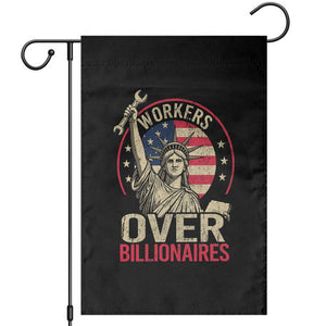 Workers Over Billionaires Garden Flag Social Justice Statue Of Liberty TS11 Black Print Your Wear