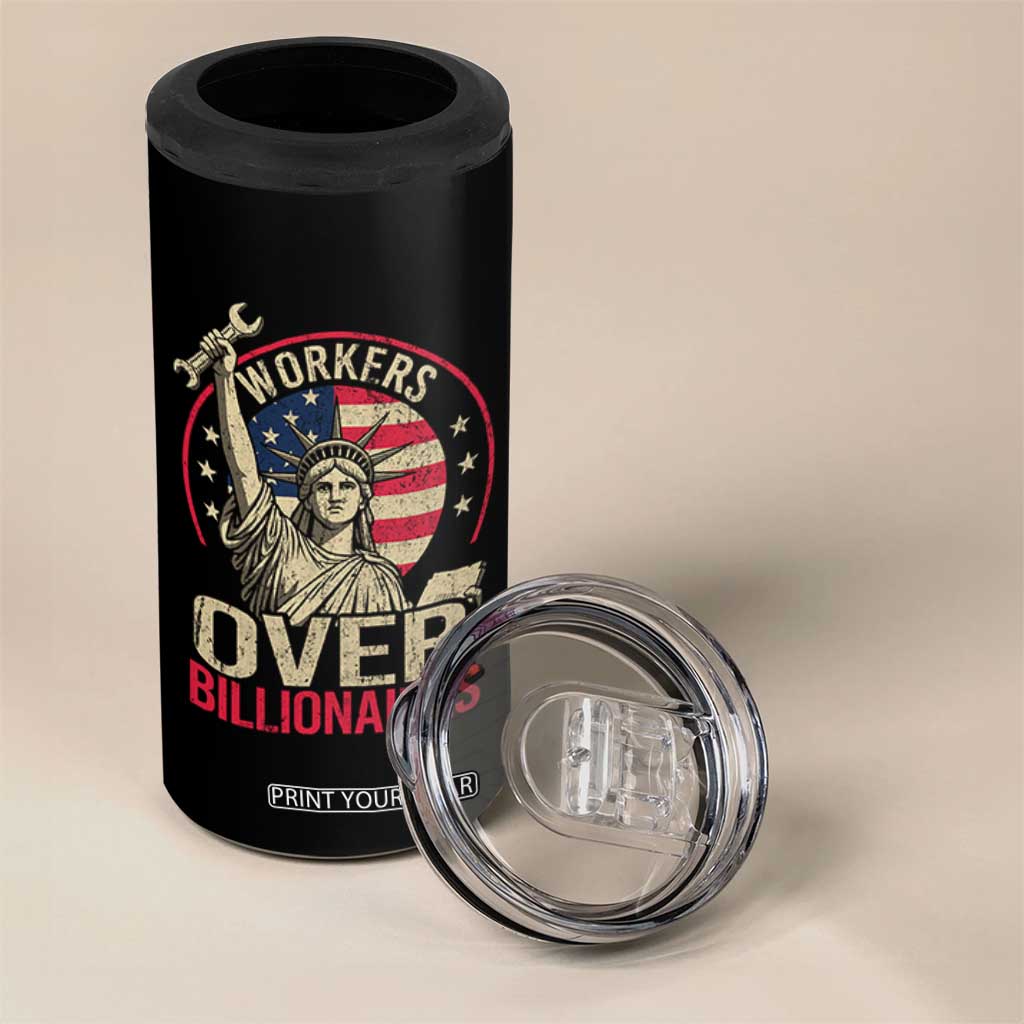 Workers Over Billionaires 4 in 1 Can Cooler Tumbler Social Justice Statue Of Liberty TS11 Print Your Wear