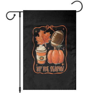 Tis The Season Fall Thanksgiving Garden Flag Retro Coquette Bow American Football Pumpkin TS11 Black Print Your Wear