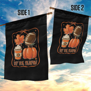 Tis The Season Fall Thanksgiving Garden Flag Retro Coquette Bow American Football Pumpkin TS11 Print Your Wear