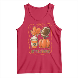 Tis The Season Fall Thanksgiving Tank Top Retro Coquette Bow American Football Pumpkin TS11 Red Print Your Wear