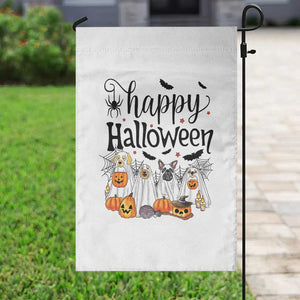Happy Halloween Dog Ghost Spooky Season Garden Flag TS11 Print Your Wear