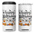 Happy Halloween Dog Ghost Spooky Season 4 in 1 Can Cooler Tumbler TS11 One Size: 16 oz White Print Your Wear