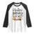 Happy Halloween Dog Ghost Spooky Season Raglan Shirt TS11 White Black Print Your Wear
