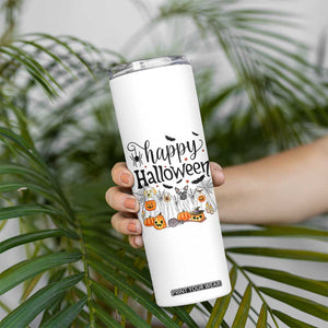 Happy Halloween Dog Ghost Spooky Season Skinny Tumbler TS11 Print Your Wear