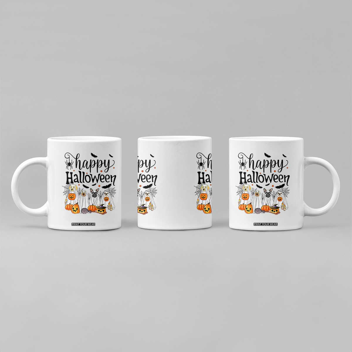Happy Halloween Dog Ghost Spooky Season Coffee Mug TS11 Print Your Wear