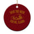 Funny Save The Neck For Me Clark Ceramic Ornament Turkey Thanksgiving Xmas Dinner - Print Your Wear