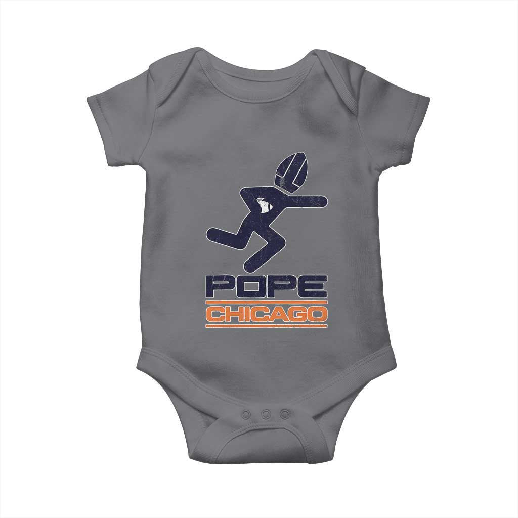 Chicago Pope Leo XIV American Football Baby Onesie TS11 Charcoal Print Your Wear