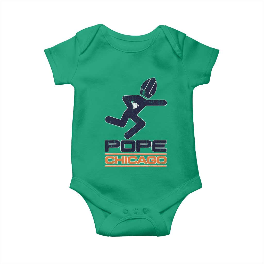 Chicago Pope Leo XIV American Football Baby Onesie TS11 Irish Green Print Your Wear