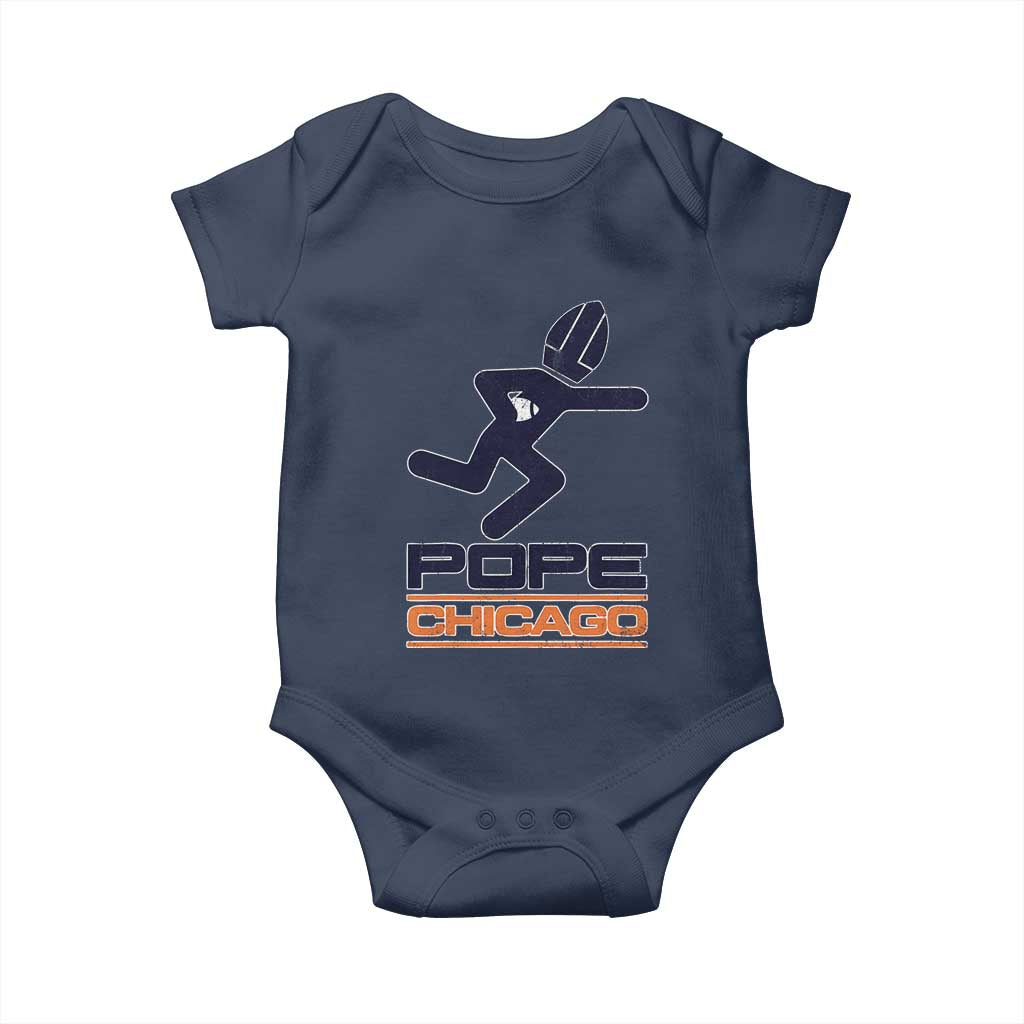 Chicago Pope Leo XIV American Football Baby Onesie TS11 Navy Print Your Wear
