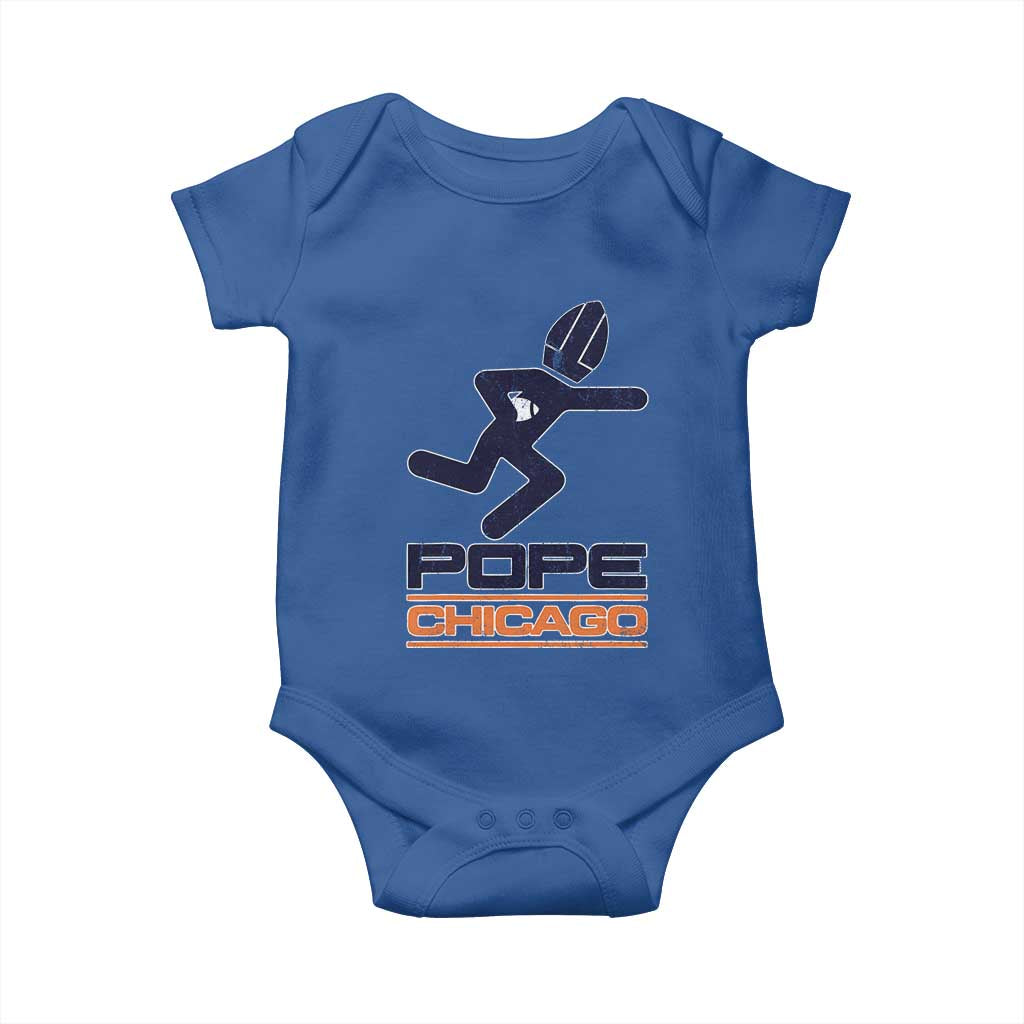 Chicago Pope Leo XIV American Football Baby Onesie TS11 Royal Blue Print Your Wear