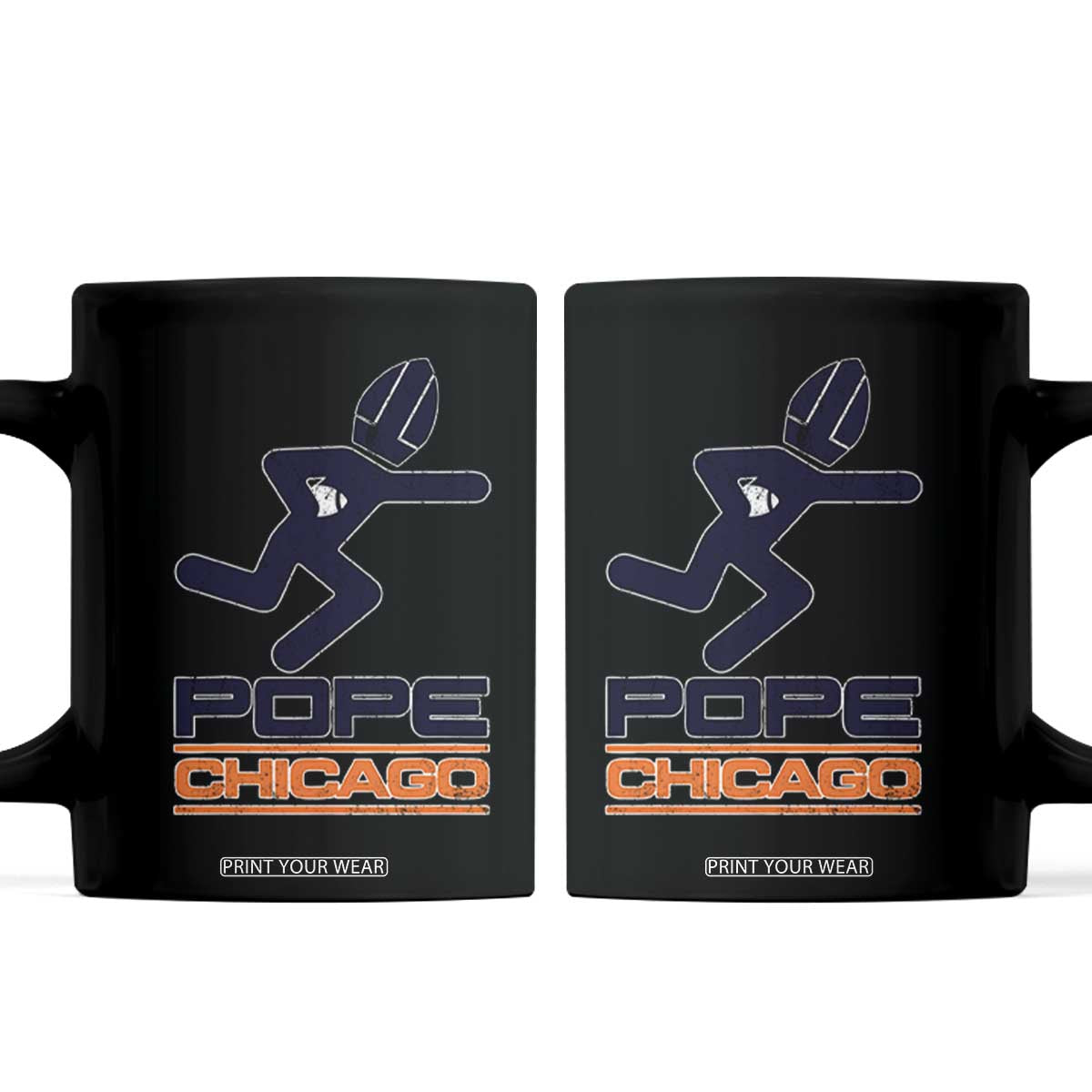 Chicago Pope Leo XIV American Football Coffee Mug TS11 Black Print Your Wear