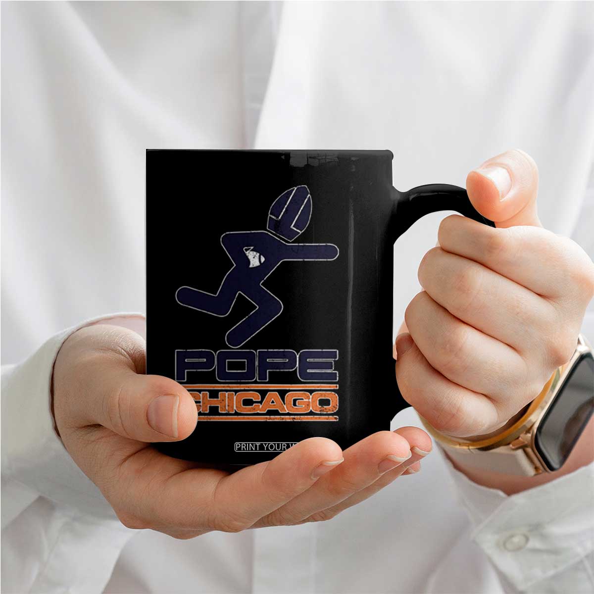 Chicago Pope Leo XIV American Football Coffee Mug TS11 Print Your Wear