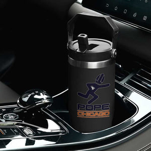 Chicago Pope Leo XIV American Football Flip Straw Tumbler TS11 Print Your Wear