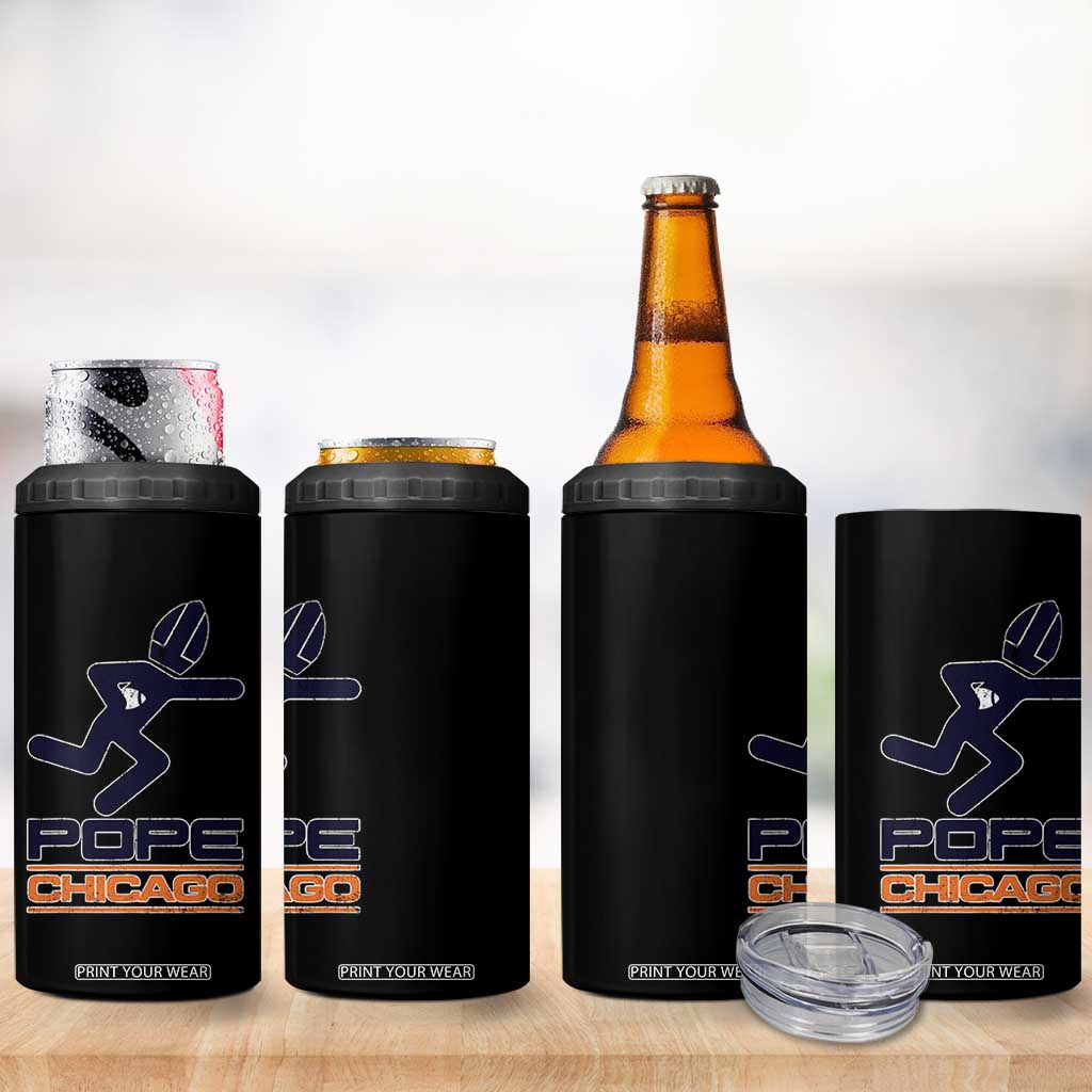 Chicago Pope Leo XIV American Football 4 in 1 Can Cooler Tumbler TS11 Print Your Wear