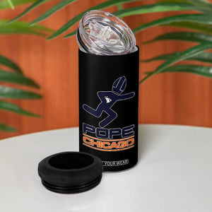 Chicago Pope Leo XIV American Football 4 in 1 Can Cooler Tumbler TS11 Print Your Wear