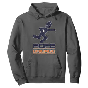 Chicago Pope Leo XIV American Football Hoodie TS11 Dark Heather Print Your Wear