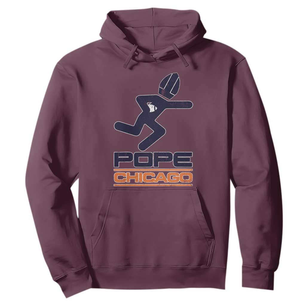 Chicago Pope Leo XIV American Football Hoodie TS11 Maroon Print Your Wear