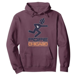 Chicago Pope Leo XIV American Football Hoodie TS11 Maroon Print Your Wear