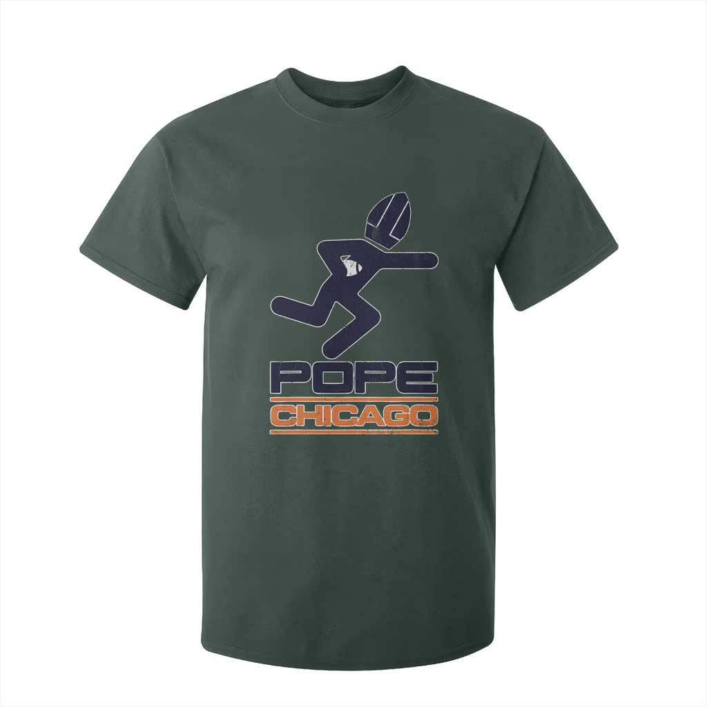 Chicago Pope Leo XIV American Football T Shirt For Kid TS11 Dark Forest Green Print Your Wear