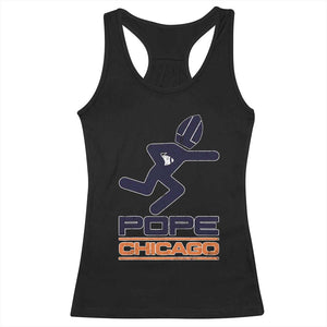 Chicago Pope Leo XIV American Football Racerback Tank Top TS11 Black Print Your Wear