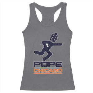 Chicago Pope Leo XIV American Football Racerback Tank Top TS11 Charcoal Print Your Wear