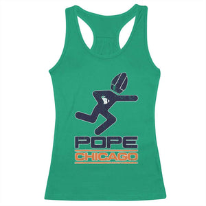 Chicago Pope Leo XIV American Football Racerback Tank Top TS11 Irish Green Print Your Wear