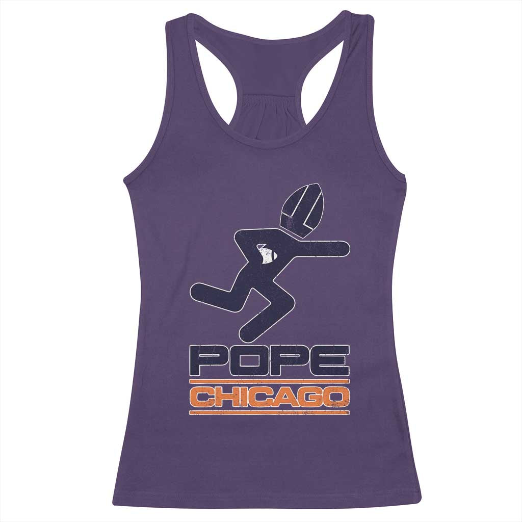 Chicago Pope Leo XIV American Football Racerback Tank Top TS11 Purple Print Your Wear