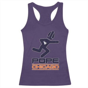 Chicago Pope Leo XIV American Football Racerback Tank Top TS11 Purple Print Your Wear