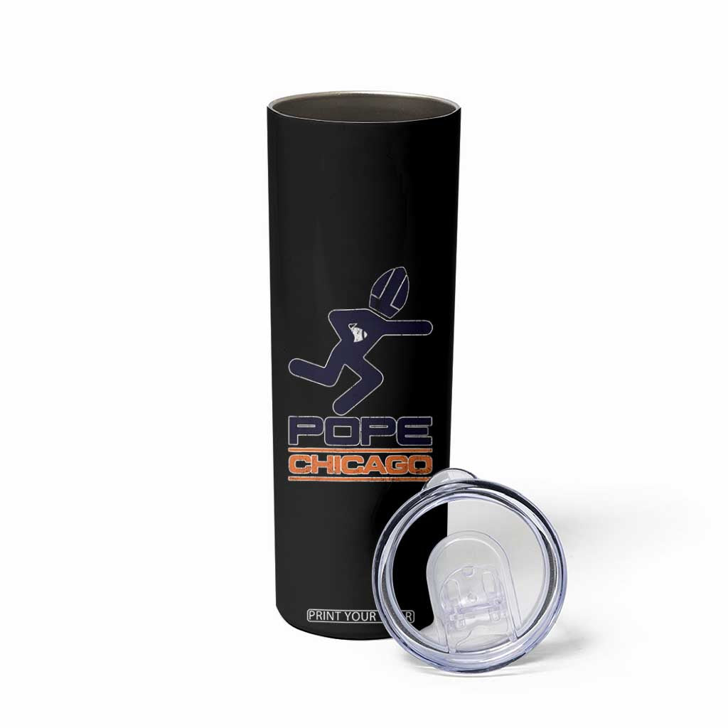 Chicago Pope Leo XIV American Football Skinny Tumbler TS11 Print Your Wear