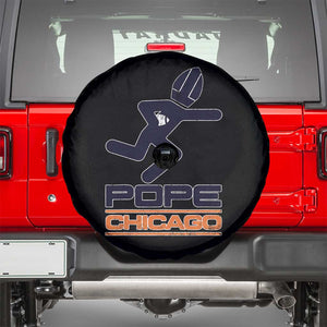 Chicago Pope Leo XIV American Football Spare Tire Cover TS11 Black Print Your Wear