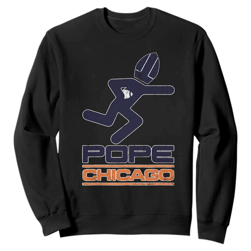 Chicago Pope Leo XIV American Football Sweatshirt TS11 Black Print Your Wear