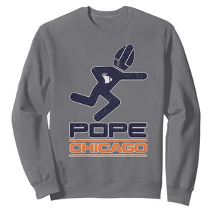Chicago Pope Leo XIV American Football Sweatshirt TS11 Charcoal Print Your Wear