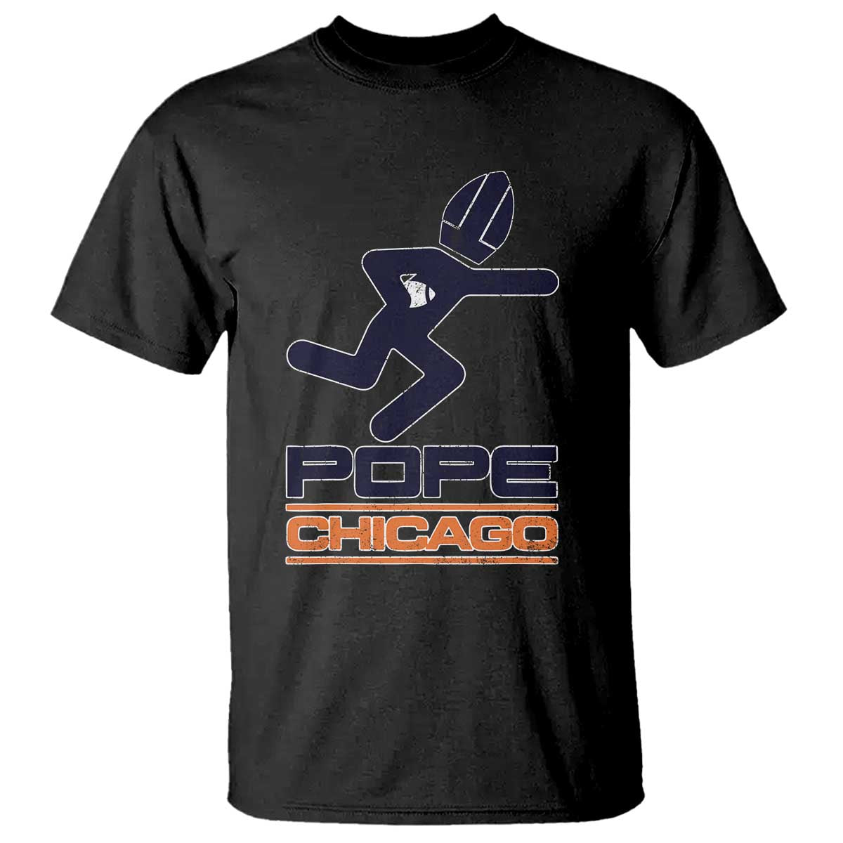 Chicago Pope Leo XIV American Football T Shirt TS11 Black Print Your Wear