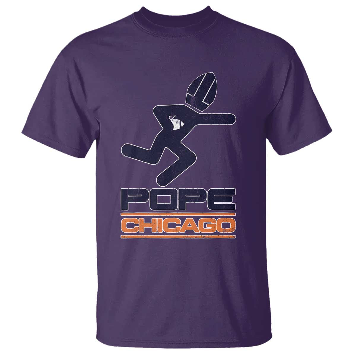 Chicago Pope Leo XIV American Football T Shirt TS11 Purple Print Your Wear