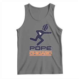 Chicago Pope Leo XIV American Football Tank Top TS11 Black Heather Print Your Wear