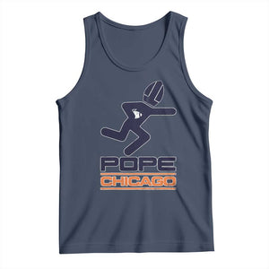Chicago Pope Leo XIV American Football Tank Top TS11 Navy Print Your Wear