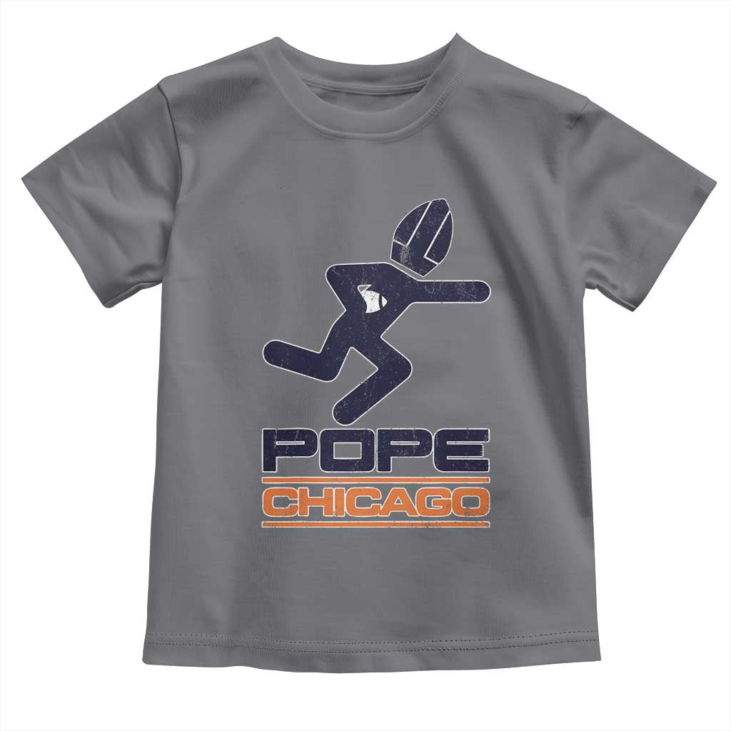 Chicago Pope Leo XIV American Football Toddler T Shirt TS11 Charcoal Print Your Wear