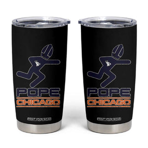 Chicago Pope Leo XIV American Football Tumbler Cup TS11 Black Print Your Wear