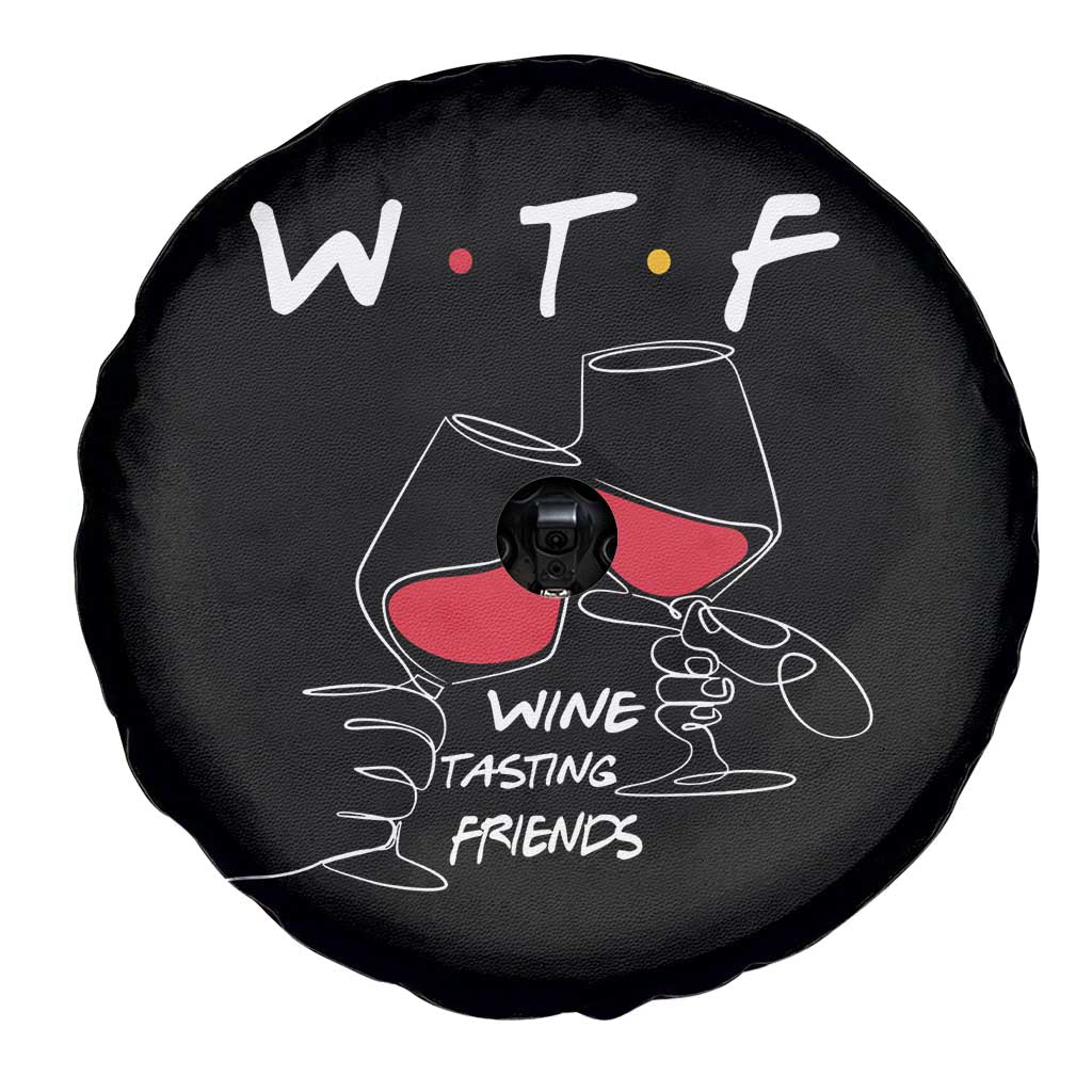 Funny Thanksgiving Friendsgiving Spare Tire Cover WTF Wine Tasting Friends TS11 Print Your Wear