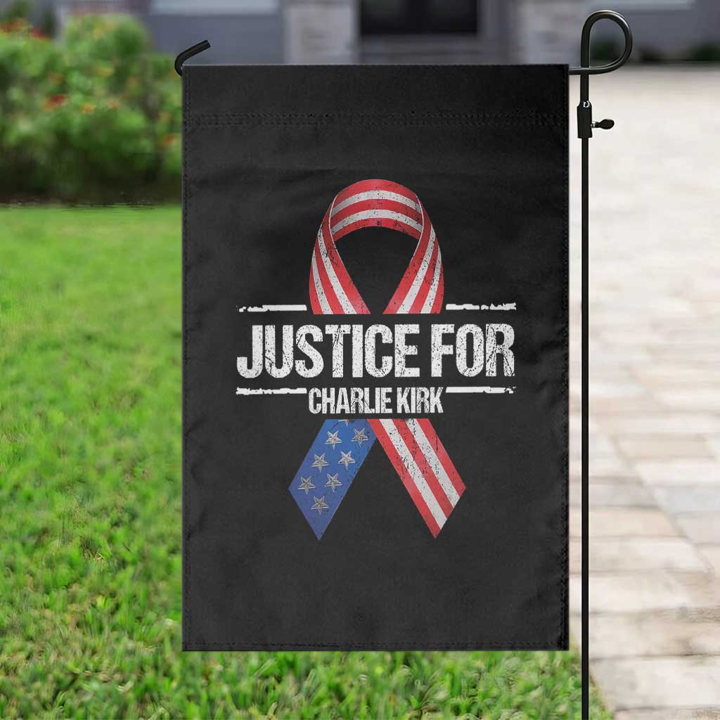 Justice For Charlie Kirk Garden Flag Patriotic Tribute Human Rights Activist TS11 Print Your Wear